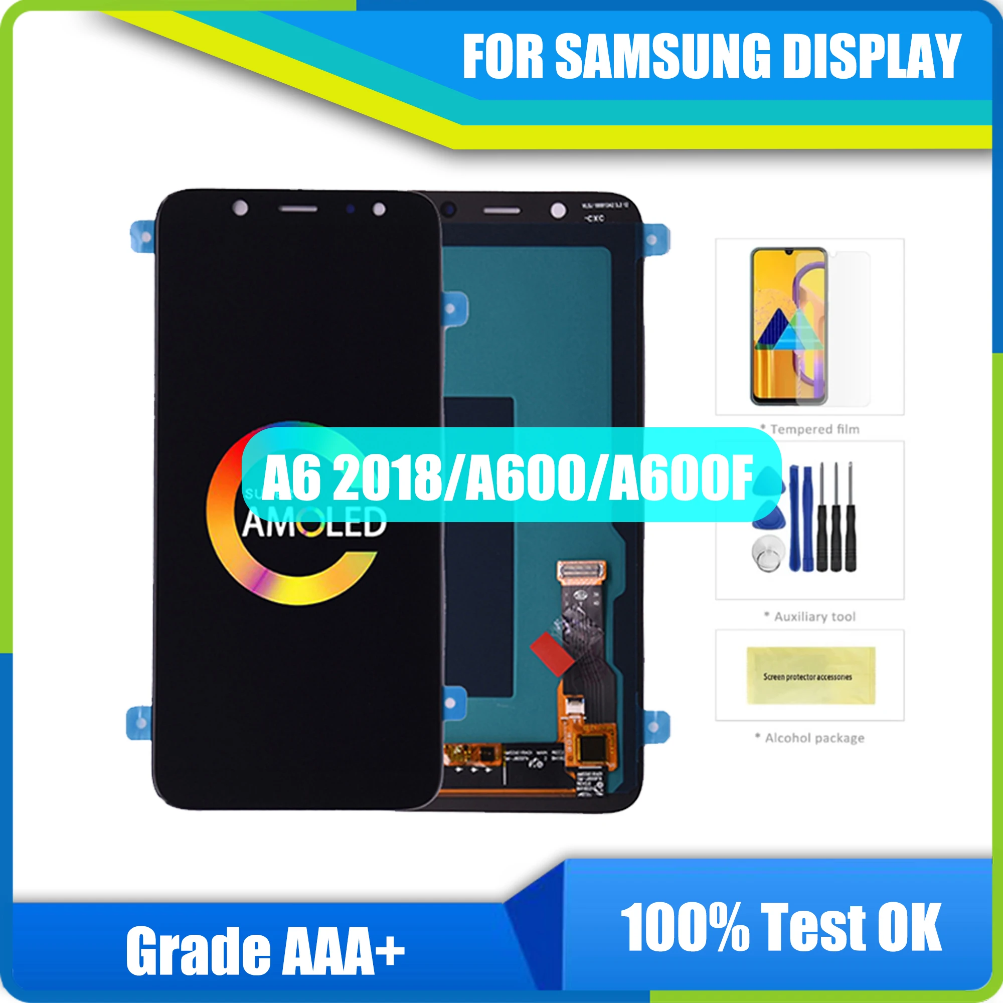 ЖК-дисплей Neue OLED для SAMSUNG Galaxy A6 2018 A600, ЖК-дисплей A600F A600FN A600G, модуль ЖК-дисплея + сенсорный дигитайзер, датчик монтажа
ЖК-дисплей Neue OLED для SAMSUNG Galaxy A6 2018 A600, ЖК-дисплей A600F A600FN A600G, модуль ЖК-дисплея + сенсорный дигитайзер, датчик монтажа