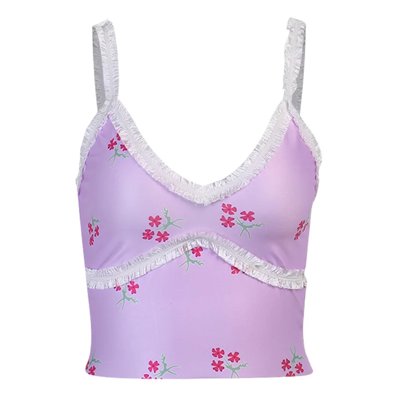 Yitimuceng Spaghetti Strap Tank Top Purple Print Tank Tops Women Deep V Neck Sleeveless Bustier Sexy Fashion Backless Clothes
Yitimuceng Spaghetti Strap Tank Top Purple Print Tank Tops Women Deep V Neck Sleeveless Bustier Sexy Fashion Backless Clothes