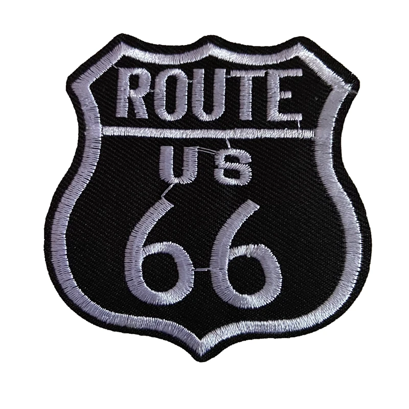 New Arrival ROUTE US 66 Embroidered Badge Patches Iron on Embroidery Patch Appliques for Clothes Bags DIY handmade black patches
New Arrival ROUTE US 66 Embroidered Badge Patches Iron on Embroidery Patch Appliques for Clothes Bags DIY handmade black patches