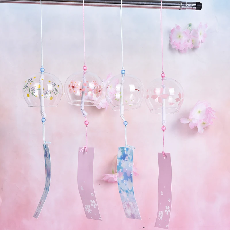 Сакура узор цветущей сакуры в японском стиле Стеклянные Колокольчики подвесной