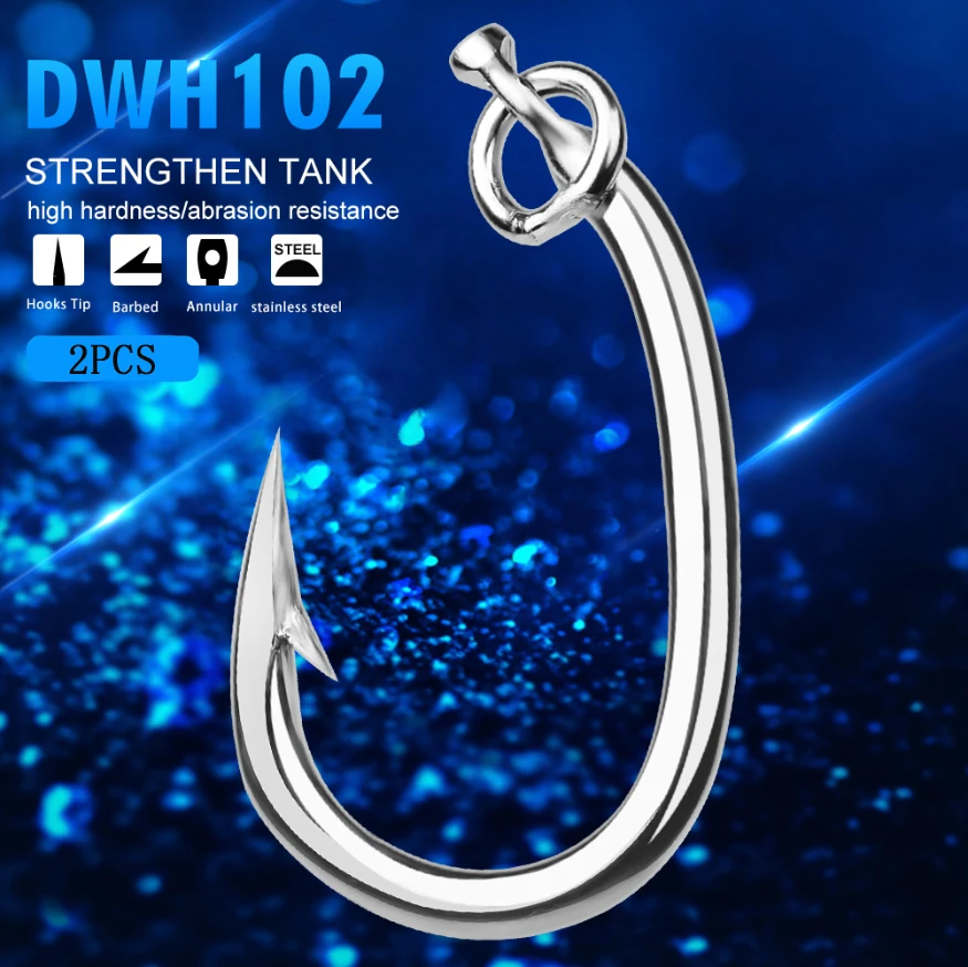BATTLEBASS 5pcs/lot Saltwater Fishing Hook Tuna Hook 10/0#-16/0# Stainless Steel Anzol Pesca Peche Jig Carp Fishhook Tackle
BATTLEBASS 5pcs/lot Saltwater Fishing Hook Tuna Hook 10/0#-16/0# Stainless Steel Anzol Pesca Peche Jig Carp Fishhook Tackle