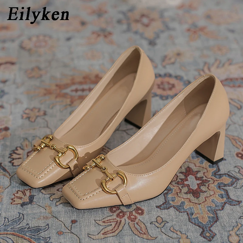Eilyken 2022 New High Quality Women Pumps Metal Chain Decoration Sexy Shallow Square Toe Female Office High Heels Shoe
Eilyken 2022 New High Quality Women Pumps Metal Chain Decoration Sexy Shallow Square Toe Female Office High Heels Shoe