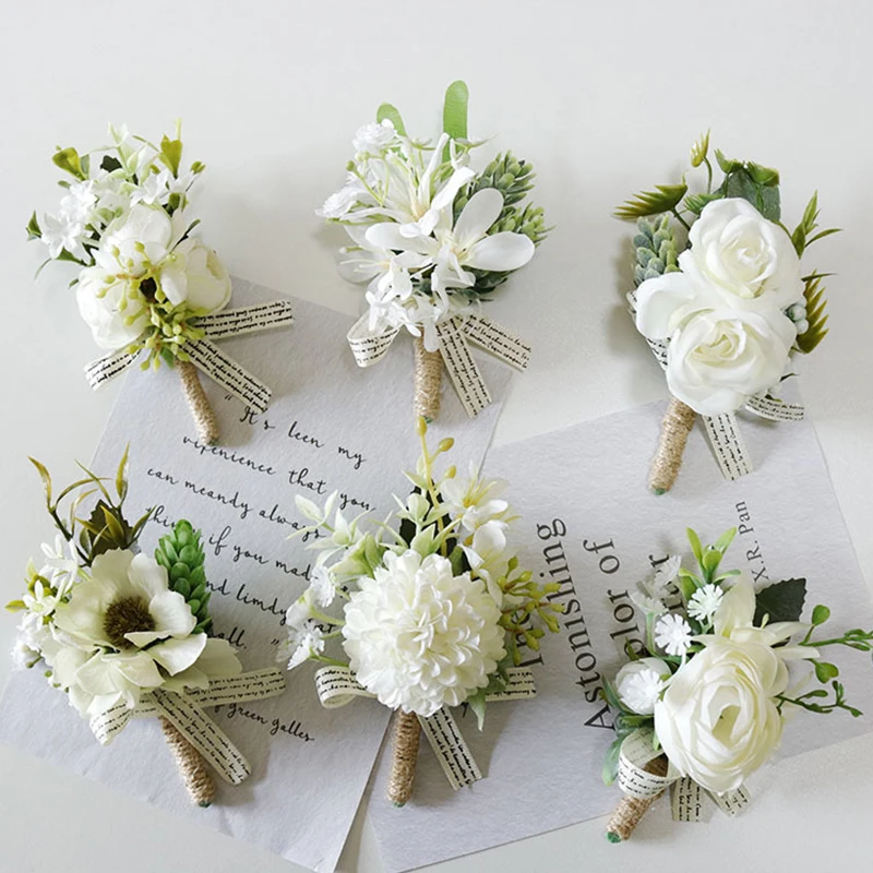 Rose Wedding Flower DIY Bridal Corset Wrist Flower Men's Corset Button Rose Brooch Bridesmaid Bracelet Wedding Party Decoration
Rose Wedding Flower DIY Bridal Corset Wrist Flower Men's Corset Button Rose Brooch Bridesmaid Bracelet Wedding Party Decoration