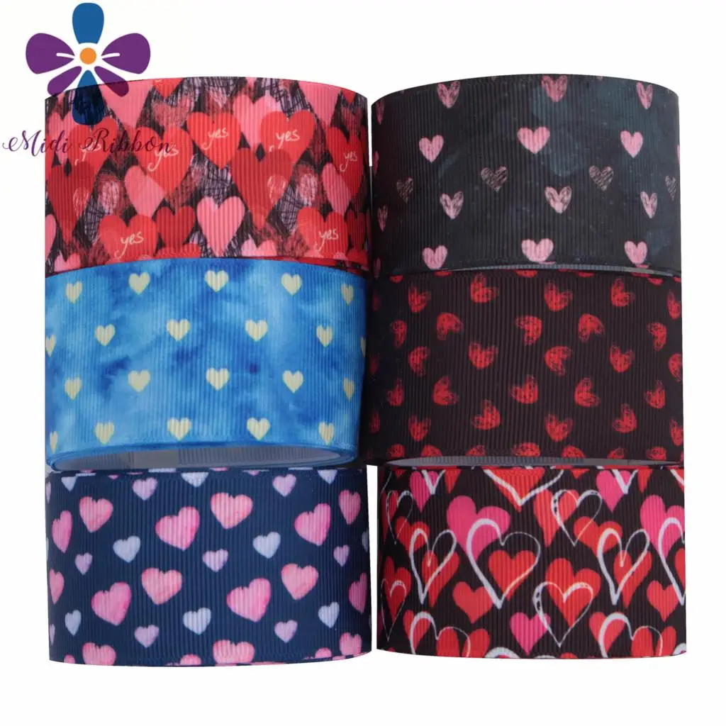 16mm-75mm Colorful Heart Jeans Denim Like Printed Grosgrain/Foe Ribbon Valentine's Day Decor DIY Hair Bowknots 50yards/roll
16mm-75mm Colorful Heart Jeans Denim Like Printed Grosgrain/Foe Ribbon Valentine's Day Decor DIY Hair Bowknots 50yards/roll