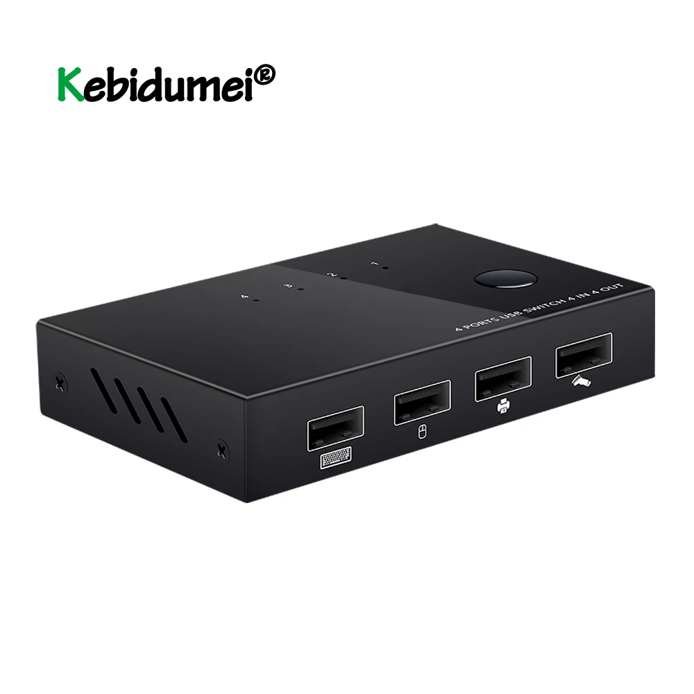 New USB 2.0 KVM Switch Box 4 Port Video Display USB Switch KVM Switcher Splitter Box For 4 PC Sharing Printer Keyboard Mouse KVM
New USB 2.0 KVM Switch Box 4 Port Video Display USB Switch KVM Switcher Splitter Box For 4 PC Sharing Printer Keyboard Mouse KVM