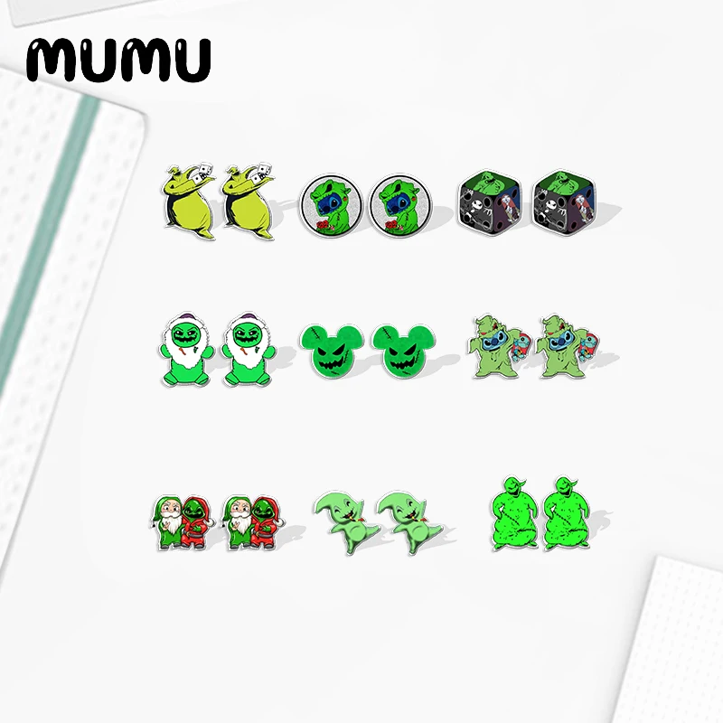 2021 New Green Oogie Boogie Stud Earring Cute Epoxy Jewelry Resin Acrylic Earrings Handmade Gifts Fans
2021 New Green Oogie Boogie Stud Earring Cute Epoxy Jewelry Resin Acrylic Earrings Handmade Gifts Fans