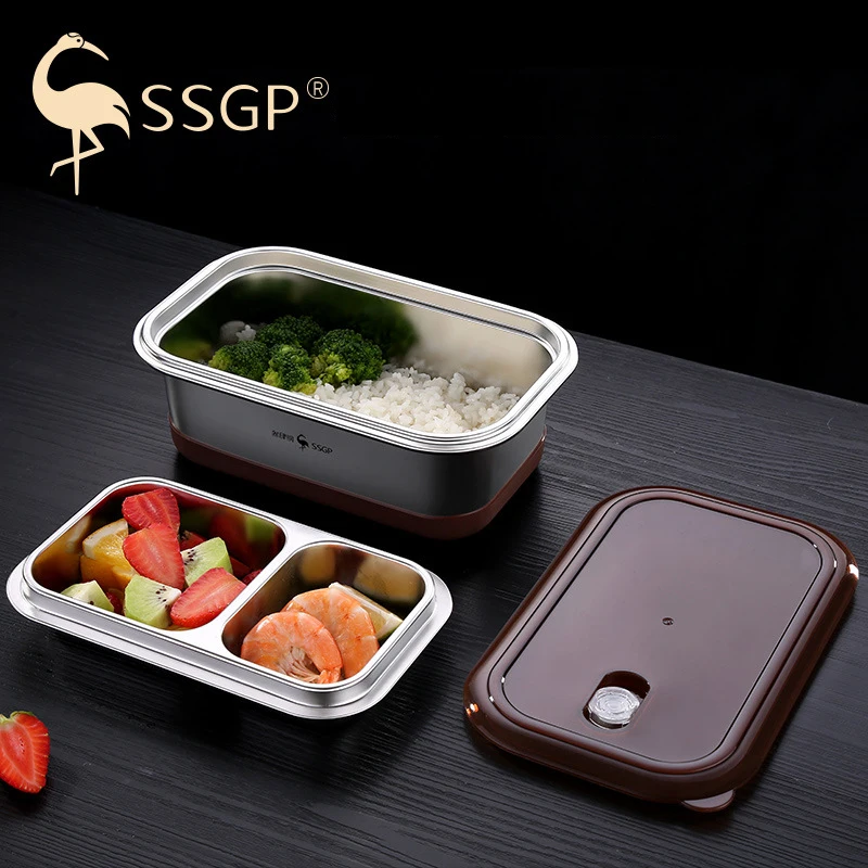 SSGP Japanese Style Stainless Steel Bento Box for Adults Kids Leakproof Stackable Portable Work Split Lunch Container Snack Tray
SSGP Japanese Style Stainless Steel Bento Box for Adults Kids Leakproof Stackable Portable Work Split Lunch Container Snack Tray
