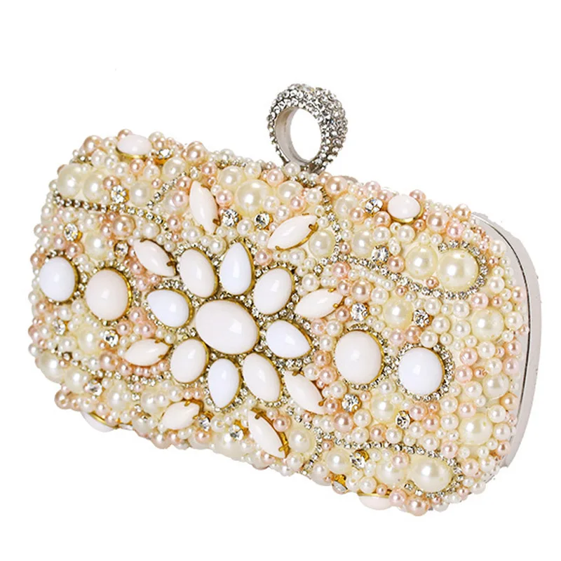 XIYUAN White evening bag black Cocktail banquet bag pearl crystal beaded Clutch wedding party purse Ladies handbags shoulder bag
XIYUAN White evening bag black Cocktail banquet bag pearl crystal beaded Clutch wedding party purse Ladies handbags shoulder bag