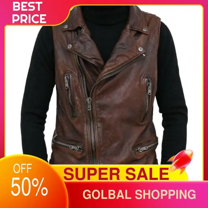 2021 Vintage Brown Japan Motorcycle Style Genuine Leather Jacket Men Real Natural Sheepskin Spring Slim Fit Biker's Coat
2021 Vintage Brown Japan Motorcycle Style Genuine Leather Jacket Men Real Natural Sheepskin Spring Slim Fit Biker's Coat