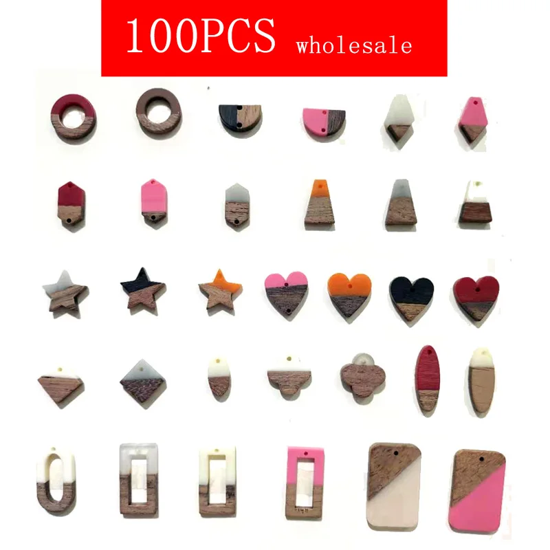 100pcs Wholesale 2-5cm Small Wood Resin Charms Star Round Small Findings For Jewelry Bracelet Connector Handmade Retro Accessory
100pcs Wholesale 2-5cm Small Wood Resin Charms Star Round Small Findings For Jewelry Bracelet Connector Handmade Retro Accessory