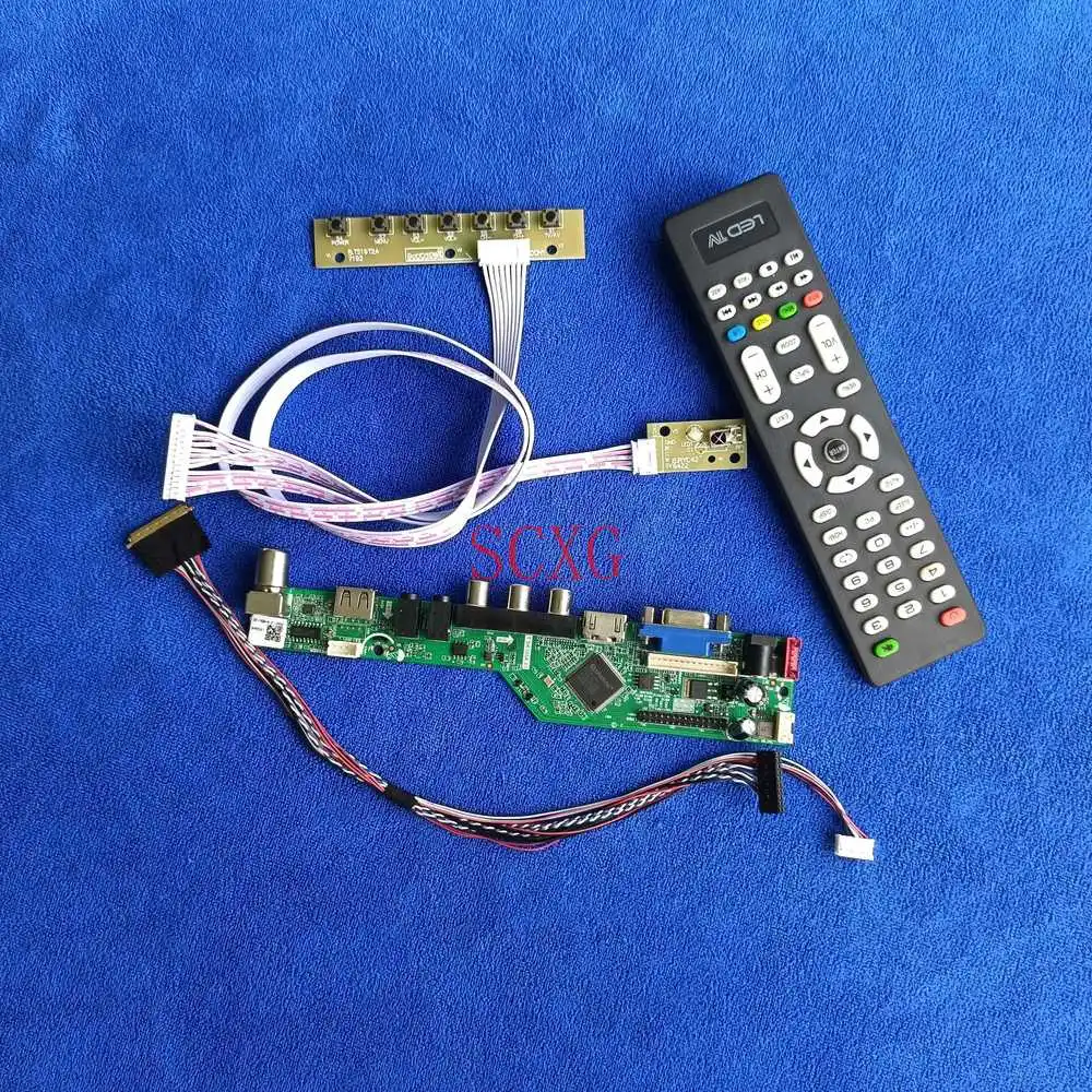 HDMI-compatible USB AV VGA Fit LTN156AT19/LTN156AT20/LTN156AT22 Kit Signal analog LCD/LED 1366*768 40Pin LVDS Screen drive board
HDMI-compatible USB AV VGA Fit LTN156AT19/LTN156AT20/LTN156AT22 Kit Signal analog LCD/LED 1366*768 40Pin LVDS Screen drive board