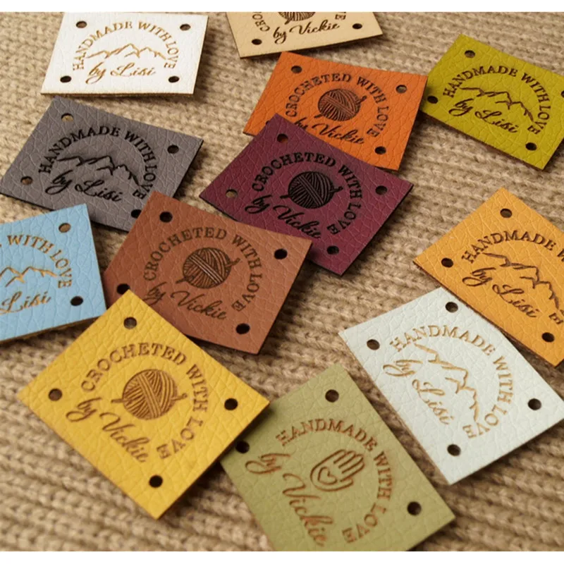 55pcs custom sewing labels for handmade Products Rectangle Leather Knitting brand name Tags Garment Crochet logo label Handcraft
55pcs custom sewing labels for handmade Products Rectangle Leather Knitting brand name Tags Garment Crochet logo label Handcraft