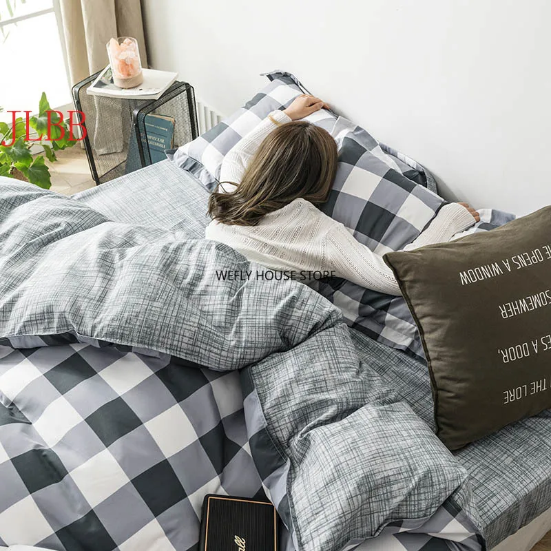 3/4pcs bedding set New Geometric duvet cover set flat sheet black bed linen set leaf bed set AB side home decor grey bedclothes
3/4pcs bedding set New Geometric duvet cover set flat sheet black bed linen set leaf bed set AB side home decor grey bedclothes