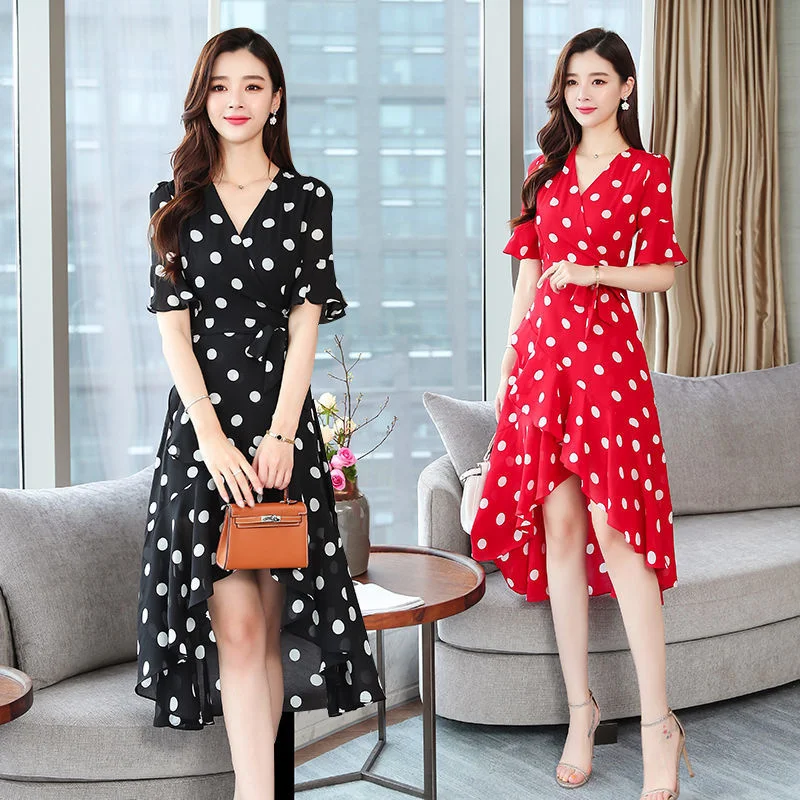 Платье в горошек, лето 2021, новое летнее нестандартное платье в европейском и американском стиле, Женская милая шифоновая юбка средней длины ...
Платье в горошек, лето 2021, новое летнее нестандартное платье в европейском и американском стиле, Женская милая шифоновая юбка средней длины ...