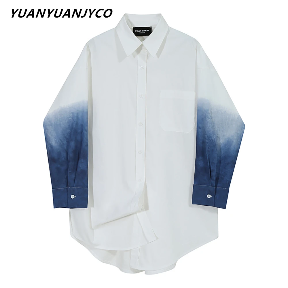 YUANYUANJYCO Spring Autumn Women Casual Blouse Fashion Patchwork Shirts Long Sleeve Tops Baggy Loose Korean Clothes
YUANYUANJYCO Spring Autumn Women Casual Blouse Fashion Patchwork Shirts Long Sleeve Tops Baggy Loose Korean Clothes
