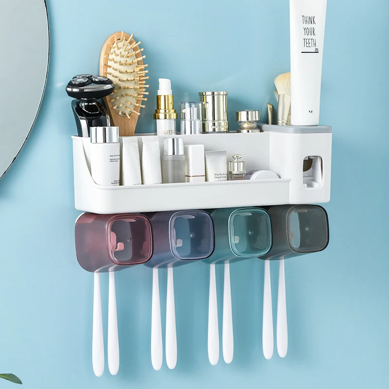 Автоматическая выжималка для зубной пасты, многофункциональный водонепроницаемый держатель для зубных щеток, набор аксессуаров для ванно... 
Автоматическая выжималка для зубной пасты, многофункциональный водонепроницаемый держатель для зубных щеток, набор аксессуаров для ванно...