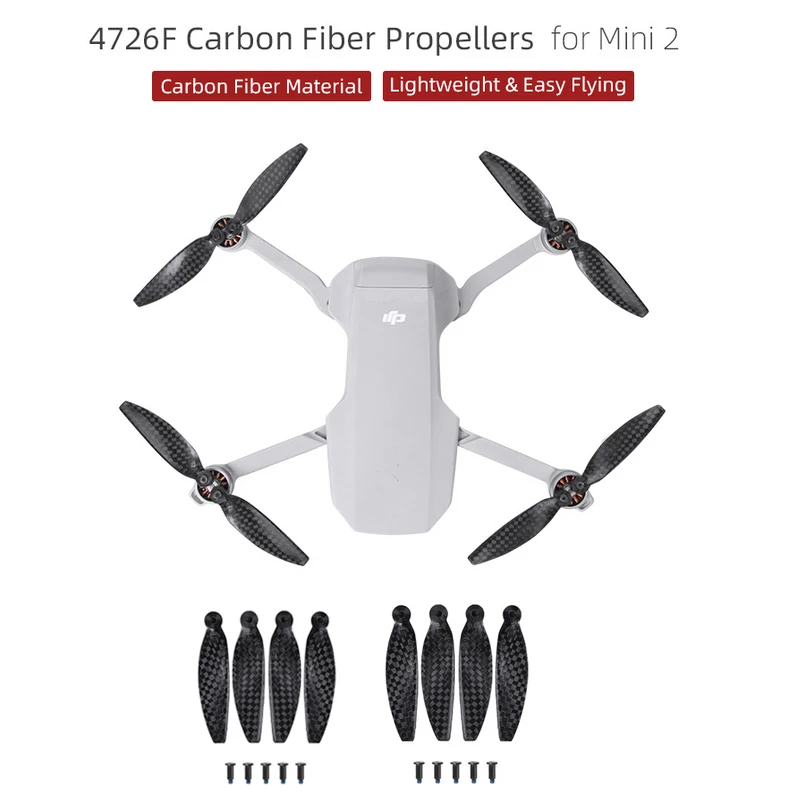 Mavic Mini 2 Carbon Fiber Propellers 4726F Lightweight Low Noise Drone Accessories For DJI Mini 2 Drone Accessories
Mavic Mini 2 Carbon Fiber Propellers 4726F Lightweight Low Noise Drone Accessories For DJI Mini 2 Drone Accessories