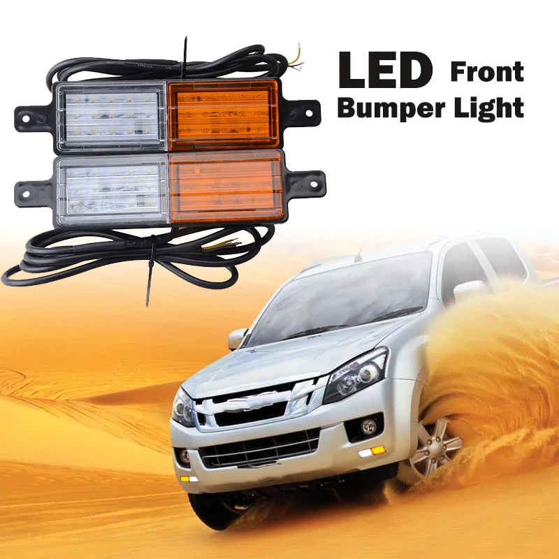 Car LED Front Bumper Light Turn Signal Lamps Fog Light DRL Fit For Tow Pickup Truck RV Van Off-road Car Bull Bar Indicator
Car LED Front Bumper Light Turn Signal Lamps Fog Light DRL Fit For Tow Pickup Truck RV Van Off-road Car Bull Bar Indicator