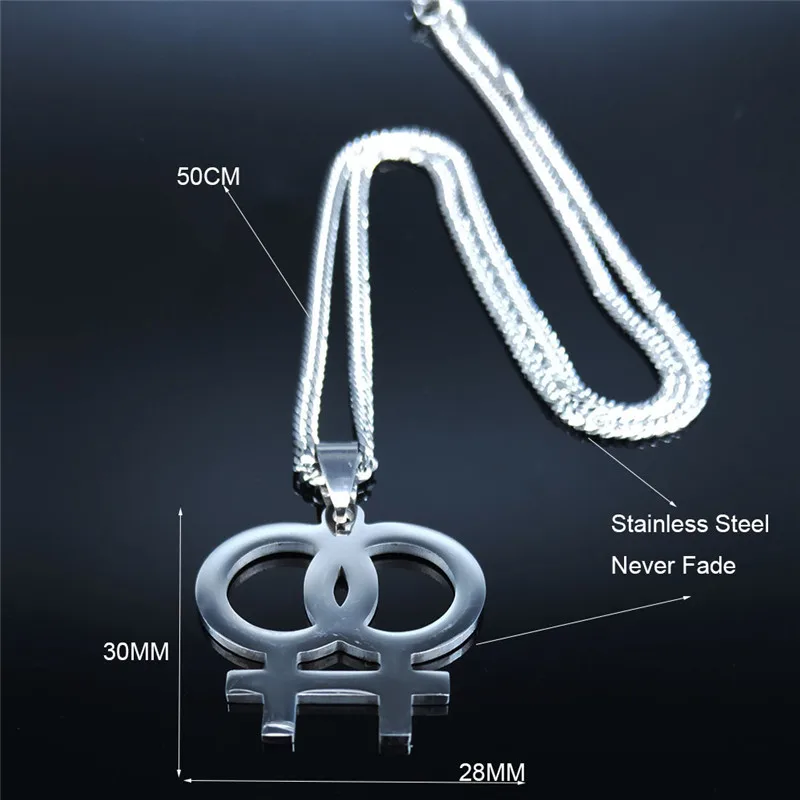 2021 New Stainless Steel Les Necklaces for Women Silver Color Statement Necklace jewelry colgantes mujer moda N20215 
2021 New Stainless Steel Les Necklaces for Women Silver Color Statement Necklace jewelry colgantes mujer moda N20215