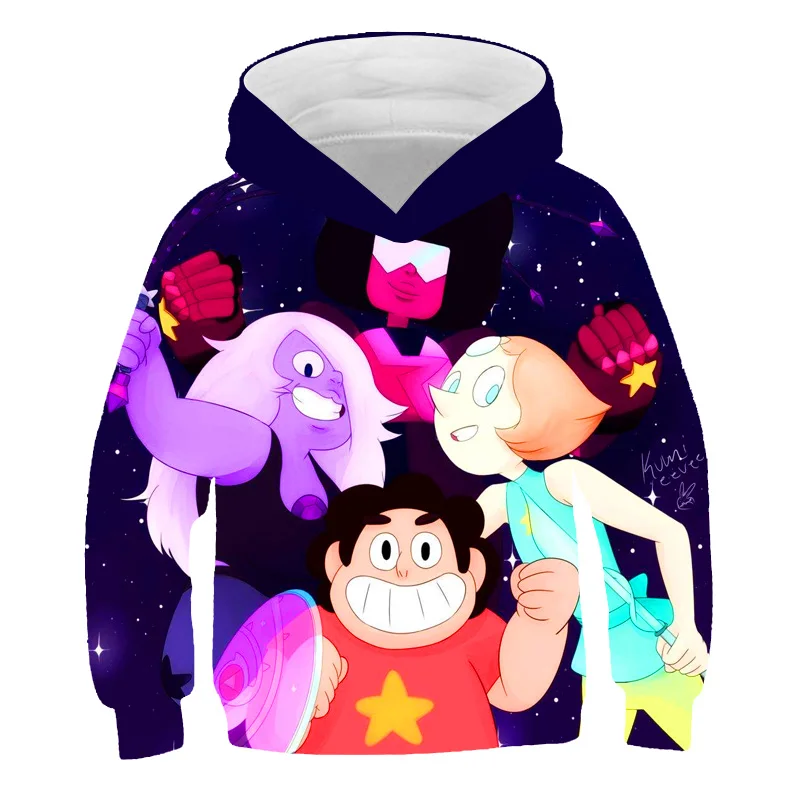 Толстовка Steven Universe для мальчиков и девочек 4-14 лет, детская спортивная рубашка с 3D принтом, осенний Модный повседневный спортивный пуловер в ...
Толстовка Steven Universe для мальчиков и девочек 4-14 лет, детская спортивная рубашка с 3D принтом, осенний Модный повседневный спортивный пуловер в ...