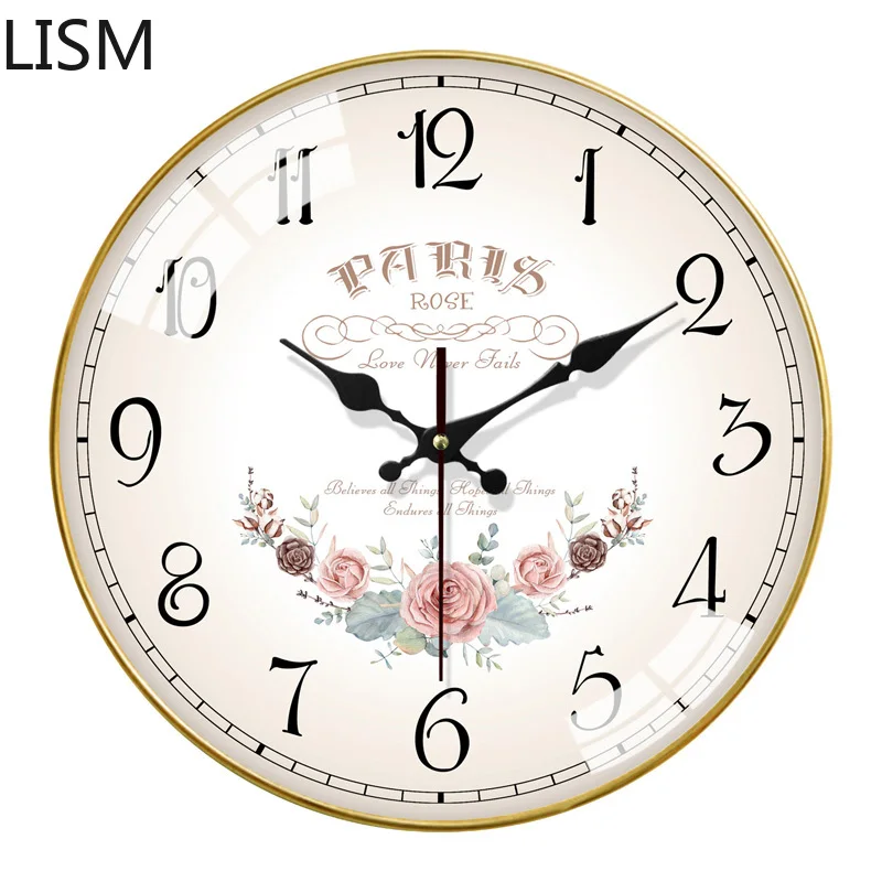 Gold Retro Wall Clock Art Mute Clock Creative Wall Watches Home Decor SaatKitchen Living Room Clock Mechanism European Clocks
Gold Retro Wall Clock Art Mute Clock Creative Wall Watches Home Decor SaatKitchen Living Room Clock Mechanism European Clocks