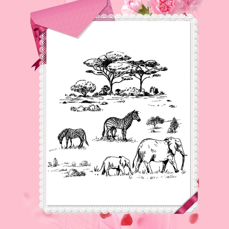 Zebra Elephant DIY Silicone Clear Stamp Cling Seal Scrapbook Embossing Album E8BD
Zebra Elephant DIY Silicone Clear Stamp Cling Seal Scrapbook Embossing Album E8BD