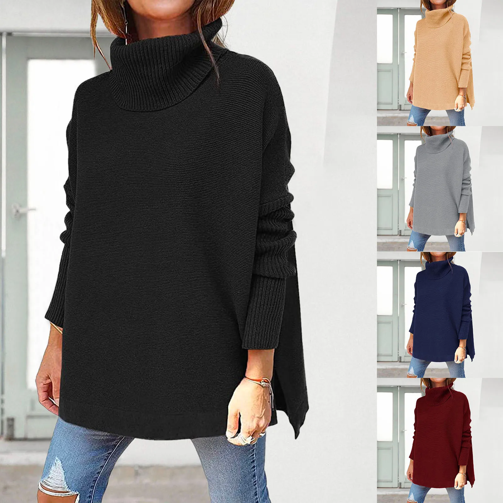 2021 Autumn Winter Turtleneck Pullover Sweater Women High Quality Plus Size Knitted Sweaters Jumpers Soft Loose Casual Sweater
2021 Autumn Winter Turtleneck Pullover Sweater Women High Quality Plus Size Knitted Sweaters Jumpers Soft Loose Casual Sweater