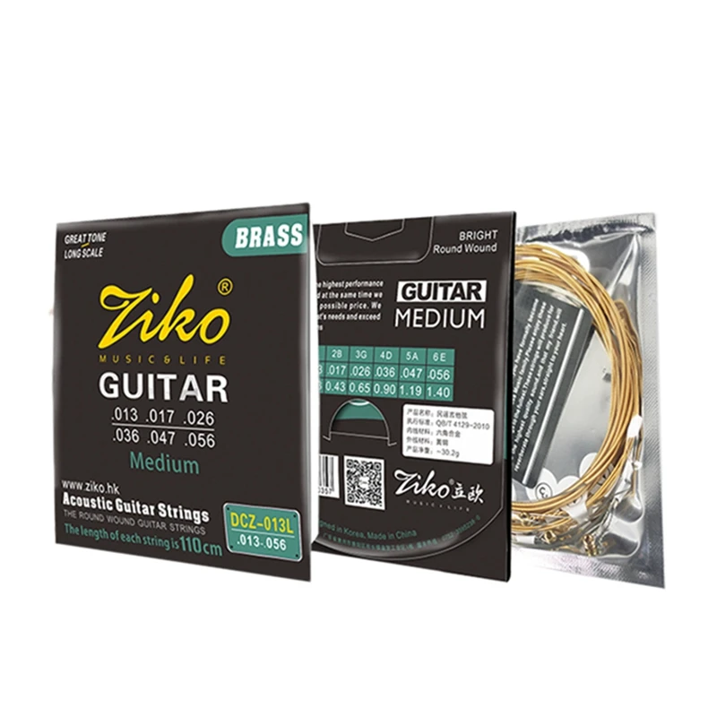 Струны для акустической гитары ZIKO DCZ-013L 013-056 Br 
Струны для акустической гитары ZIKO DCZ-013L 013-056 Br