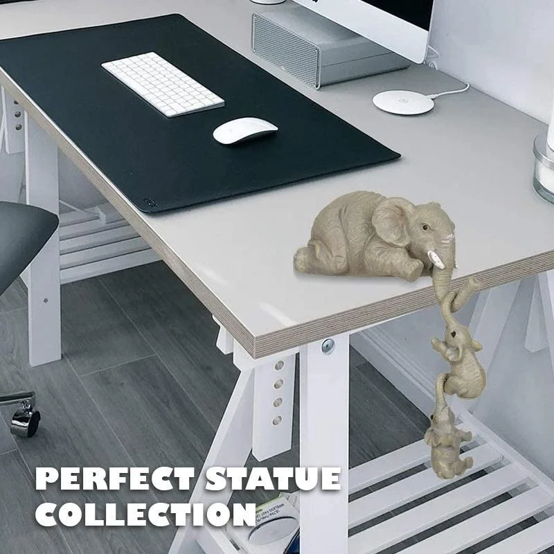 3pcs Elephant Sitter Hand-Painted Resin Figurines Mother And Two Babies Hanging Off The Edge Of Shelf Table Home Decoration Drop
3pcs Elephant Sitter Hand-Painted Resin Figurines Mother And Two Babies Hanging Off The Edge Of Shelf Table Home Decoration Drop