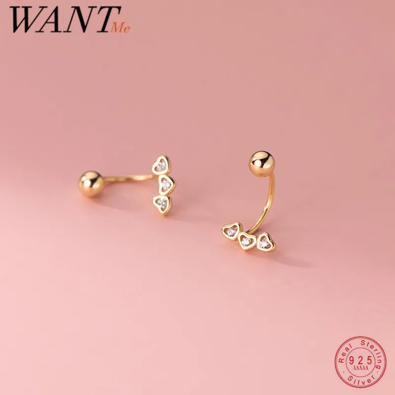 WANTME 925 Sterling Silver Shiny Zircon Love Heart Sweet Rotating Beads Statement Ear Hook Charm Romantic Earrings Women Jewelry
WANTME 925 Sterling Silver Shiny Zircon Love Heart Sweet Rotating Beads Statement Ear Hook Charm Romantic Earrings Women Jewelry