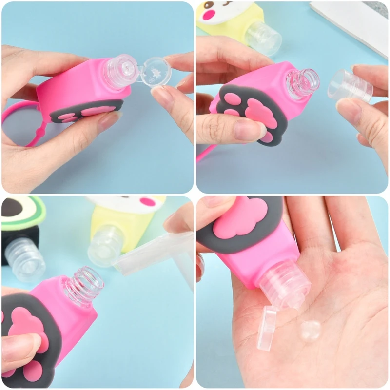 6Pcs Kids Travel Hand Sanitizer Empty Bottles with Cartoon Silicone Case Carrier 11UF
6Pcs Kids Travel Hand Sanitizer Empty Bottles with Cartoon Silicone Case Carrier 11UF