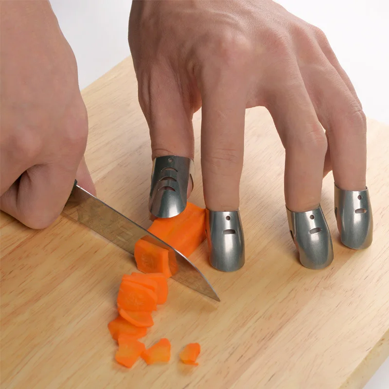 4Pcs/lot Finger Hand Protector Stainless Steel Knife Slice Shield Cut Finger Protection Safety Knives Accessories Kitchen Tool
4Pcs/lot Finger Hand Protector Stainless Steel Knife Slice Shield Cut Finger Protection Safety Knives Accessories Kitchen Tool