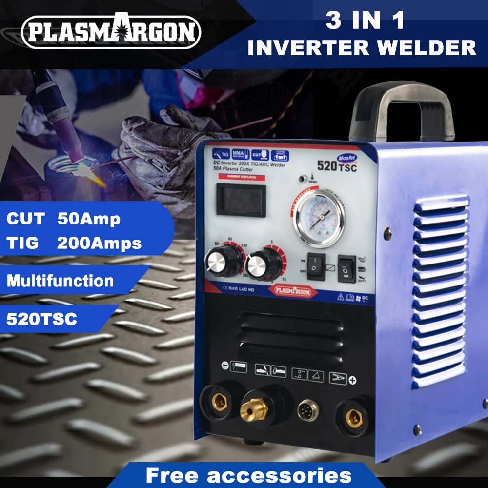 Сварочный аппарат для плазменного резака 3 функции s 520TSC TIG / MMA / cut 110 / 220V 3 в 1 Многофункциональный плазменный резак
Сварочный аппарат для плазменного резака 3 функции s 520TSC TIG / MMA / cut 110 / 220V 3 в 1 Многофункциональный плазменный резак