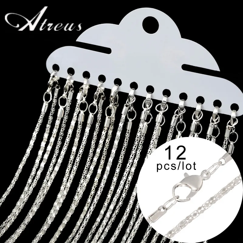 12Pcs/Pack 43cm Silver Lobster Clasp Hollow Out Chain For Women DIY Making Necklace Jewelry Bulk Findings Accessories Wholesale
12Pcs/Pack 43cm Silver Lobster Clasp Hollow Out Chain For Women DIY Making Necklace Jewelry Bulk Findings Accessories Wholesale