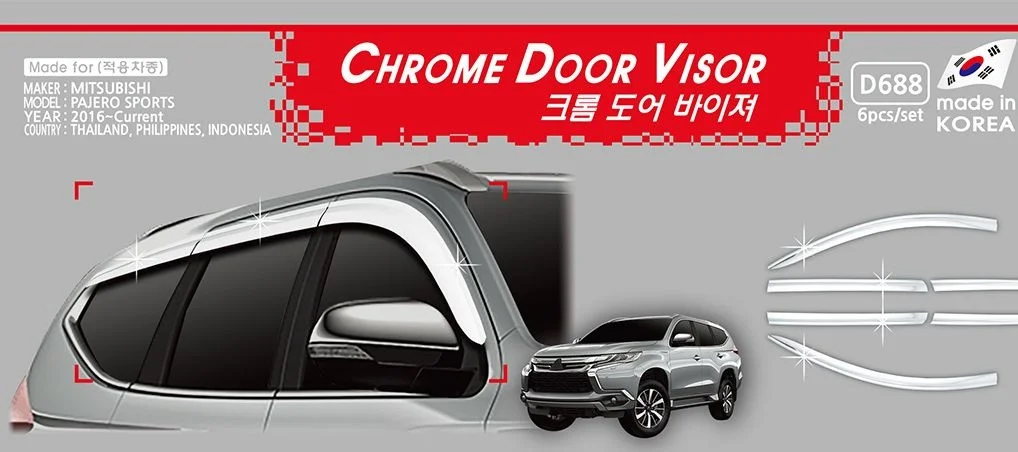 Chrome Door Rain Visor Side Window Deflector Shade Sun Wind Shield Silver Trips Eaves for Mitsubishi Pajero
Chrome Door Rain Visor Side Window Deflector Shade Sun Wind Shield Silver Trips Eaves for Mitsubishi Pajero