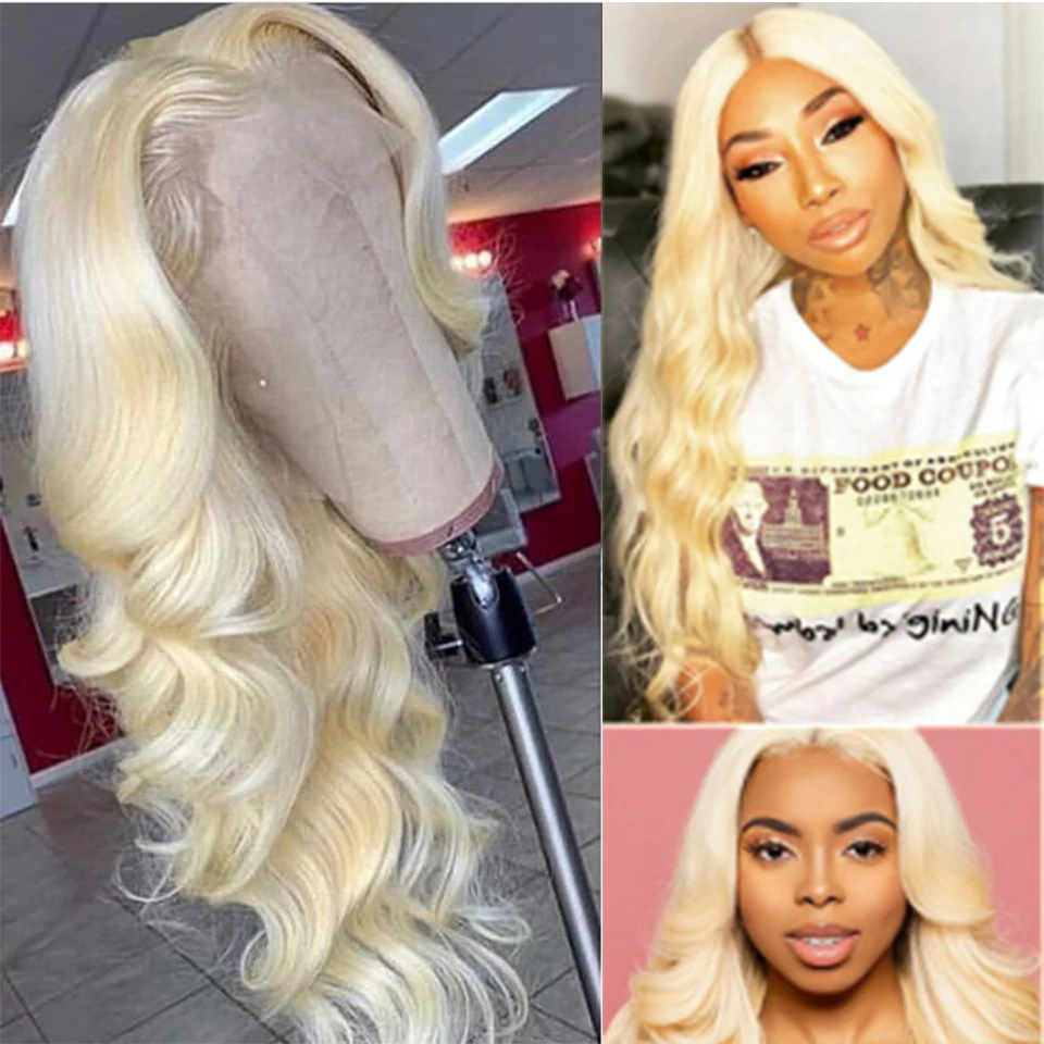 613 Blonde Lace Front Human Hair Wigs 28 inches Transparent Lace 13x1 Middle Part Lace front wig Brazilian Hair Remy Hair
613 Blonde Lace Front Human Hair Wigs 28 inches Transparent Lace 13x1 Middle Part Lace front wig Brazilian Hair Remy Hair