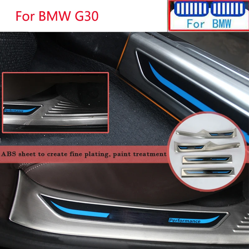 4 шт. 304 нержавеющая сталь для BMW G30 5 серии 2017 2018 автомобильный Стайлинг Внутренняя дверь Край порог полосы педали наклейки аксессуары
4 шт. 304 нержавеющая сталь для BMW G30 5 серии 2017 2018 автомобильный Стайлинг Внутренняя дверь Край порог полосы педали наклейки аксессуары
