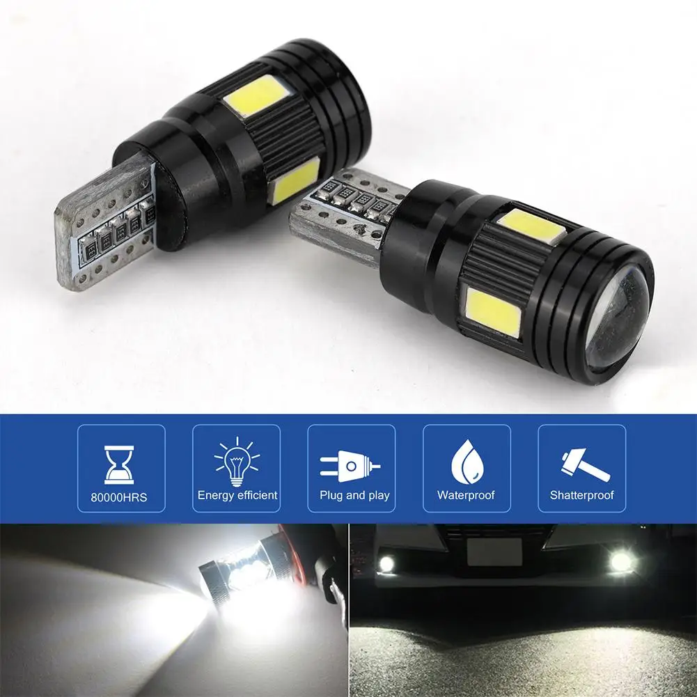 2pcs/4pcs/10pcs T10 LED Headlight Kit 6000K Low Beam White Lens Fog Marker Light - Black
2pcs/4pcs/10pcs T10 LED Headlight Kit 6000K Low Beam White Lens Fog Marker Light - Black