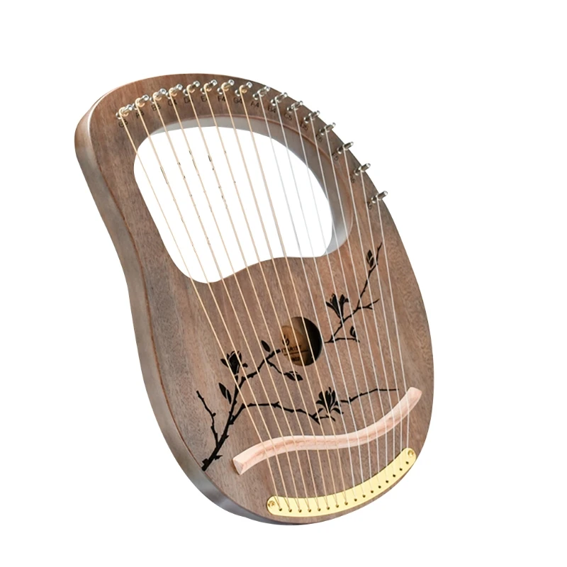 

16 металлических струн ручной Lyre Harp с тканевой сумкой для переноски корпус из красного дерева классический музыкальный инструмент подарок
