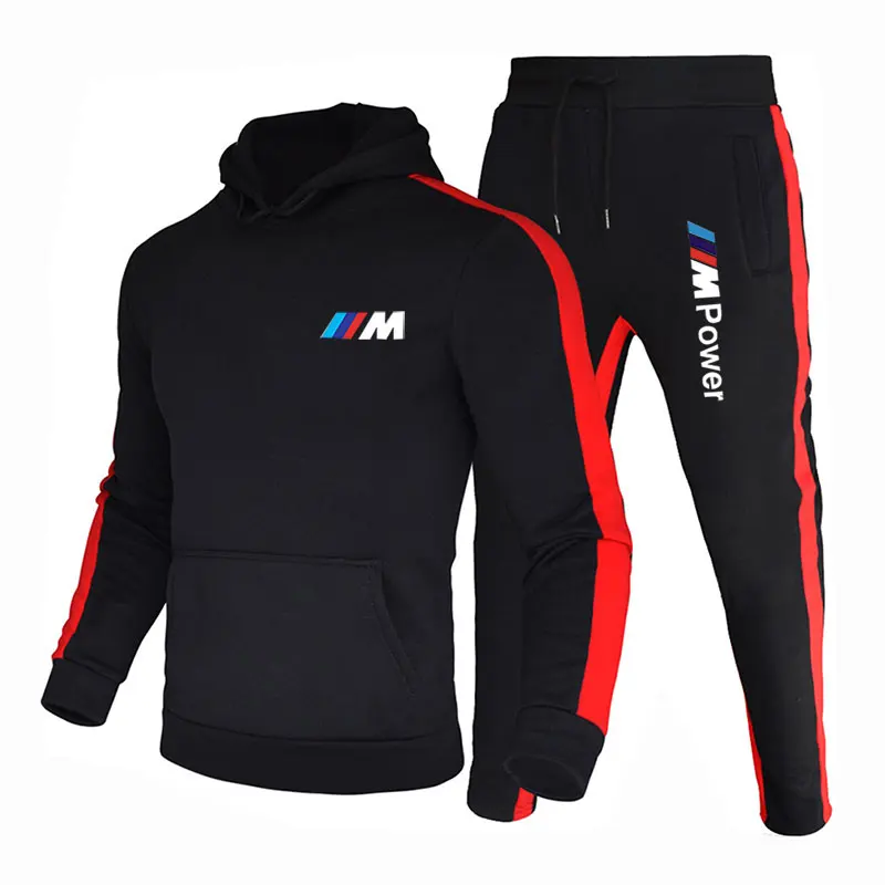 New bmw fashion men outdoor sports running pants and clothes 2 piece hoodie fitness casual sports clothing jogging suit male 
New bmw fashion men outdoor sports running pants and clothes 2 piece hoodie fitness casual sports clothing jogging suit male