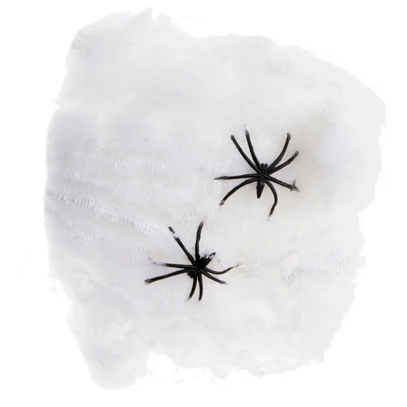 Ужасные украшения для вечеринки, паутина на Хэллоуин с черными пауками, эластичное украшение для вечеринки
Ужасные украшения для вечеринки, паутина на Хэллоуин с черными пауками, эластичное украшение для вечеринки