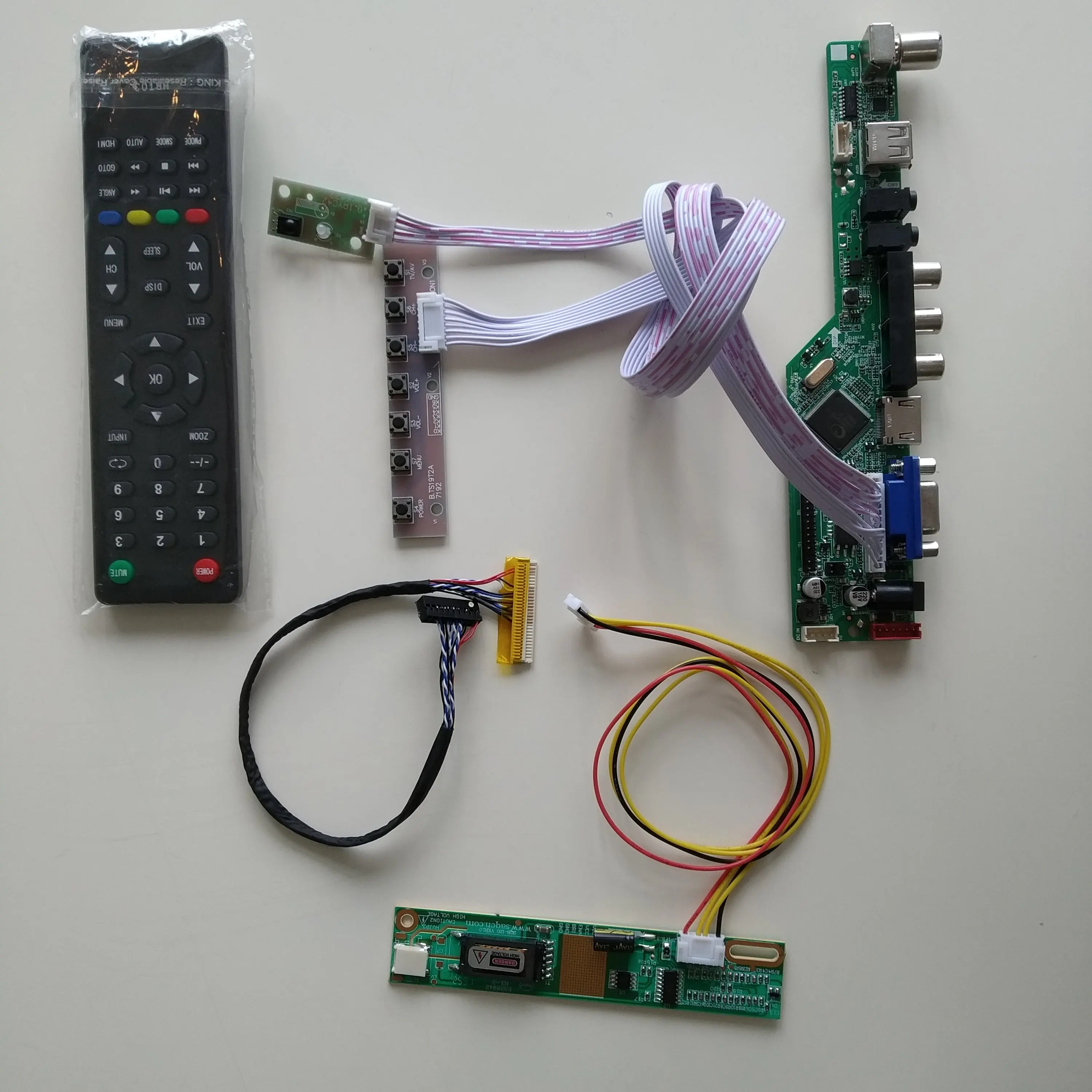 LCD LED TV AUDIO USB VGA AV 1 CCFL lamps Controller driver Board For LP171WP4-TLN1 1440*900 card monitor display
LCD LED TV AUDIO USB VGA AV 1 CCFL lamps Controller driver Board For LP171WP4-TLN1 1440*900 card monitor display