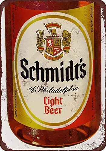 SIGNSHM Schmidt's Light Beer Retro Metal Tin Sign Plaque Poster Wall Decor Art Shabby Chic Gift Suitable 12x8 Inch
SIGNSHM Schmidt's Light Beer Retro Metal Tin Sign Plaque Poster Wall Decor Art Shabby Chic Gift Suitable 12x8 Inch