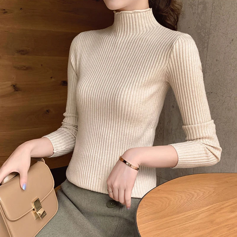 New autumn winter Women Knitted Turtleneck Sweater Casual Soft Jumper Fashion Slim Femme Elasticity Pullovers sweaters
New autumn winter Women Knitted Turtleneck Sweater Casual Soft Jumper Fashion Slim Femme Elasticity Pullovers sweaters