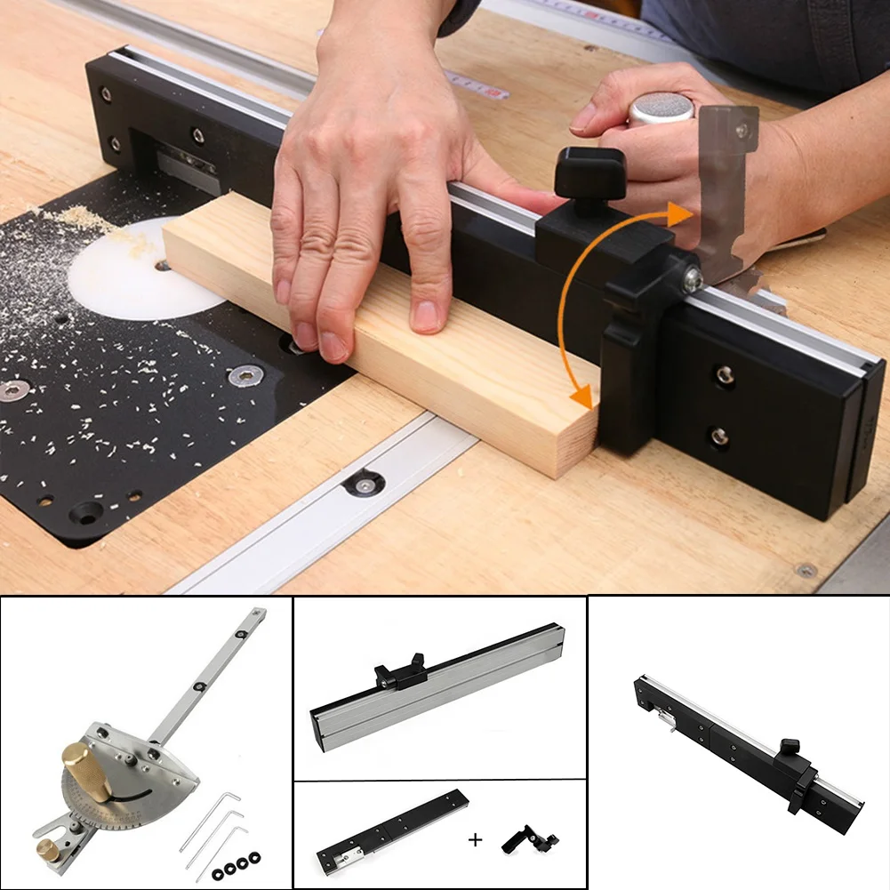 450mm Aluminum Box Joint Jig Copper Handle Miter Gauge Track Stop Table Saw/Router Miter Gauge Sawing Assembly
450mm Aluminum Box Joint Jig Copper Handle Miter Gauge Track Stop Table Saw/Router Miter Gauge Sawing Assembly