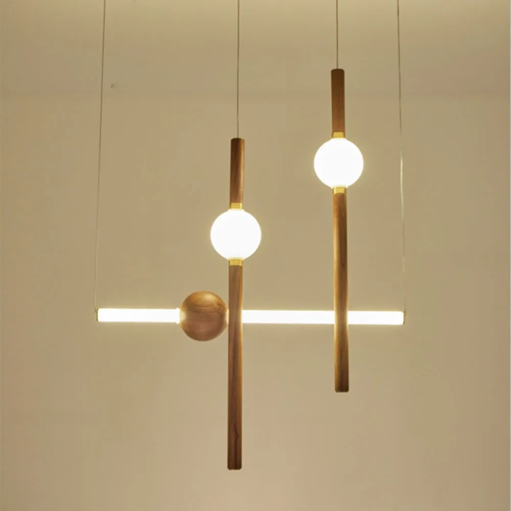 Modern LED Wooden Linear Pendant Lamp Walnut Globe Pendant Lighting Ceiling Light Dinning Living Room Home Decor
Modern LED Wooden Linear Pendant Lamp Walnut Globe Pendant Lighting Ceiling Light Dinning Living Room Home Decor