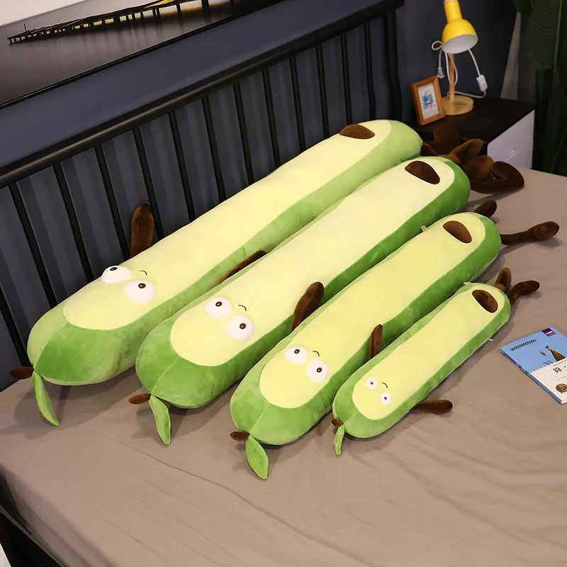 

1PCS 60/100/130/160cm Avocado doll plush toy bed long pillow large doll cute doll for girls