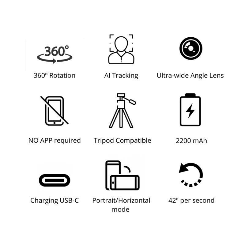 Smart Follower Camera Phone Holder Human Body Recognition Intelligent Tracking Live Broadcast Mobile Phone Holders Bracket
Smart Follower Camera Phone Holder Human Body Recognition Intelligent Tracking Live Broadcast Mobile Phone Holders Bracket