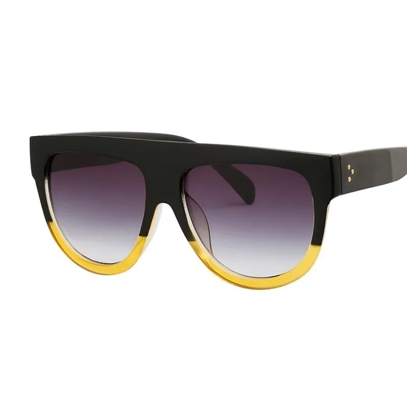 Flat Top Oversized Women Sunglasses Retro Shield Shape Luxy Brand Design Big Frame Rivet Shades Sunglasses Women UV400 Eyewear
Flat Top Oversized Women Sunglasses Retro Shield Shape Luxy Brand Design Big Frame Rivet Shades Sunglasses Women UV400 Eyewear