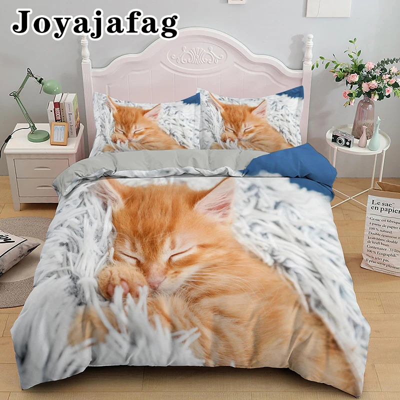 Funny Lazy Cat Bedding Set Animal Kitten Duvet Cover With Pillowcase Children Adults Single Double King Queen Sizes
Funny Lazy Cat Bedding Set Animal Kitten Duvet Cover With Pillowcase Children Adults Single Double King Queen Sizes